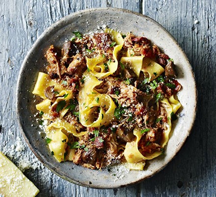 Pappardelle with rabbit & chestnut ragu recipe 