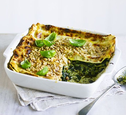 Easy pesto lasagne recipe 
