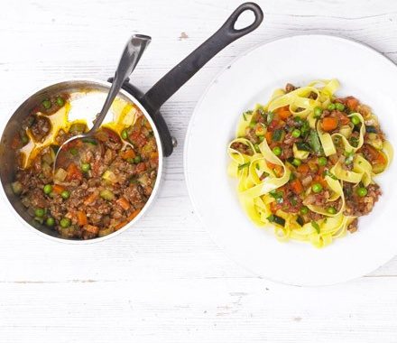 More veg, less meat summer Bolognese recipe