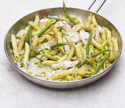 Chicken and pesto pasta recipe
