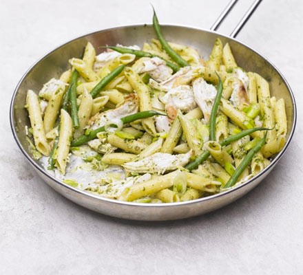 Chicken and pesto pasta recipe 