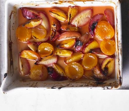 Roasted stone fruits recipe