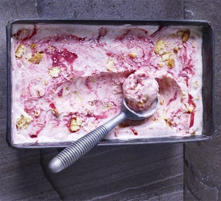 Plum & amaretti semifreddo recipe 