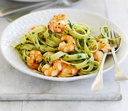 Gremolata prawn pasta recipe