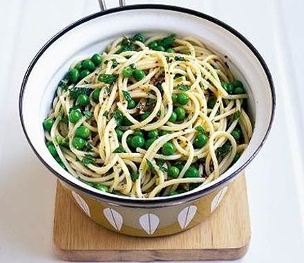 Summer pasta with peas & mint recipe