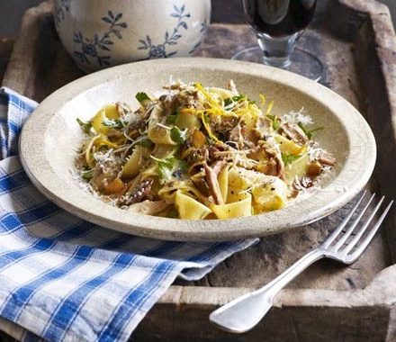 Braised rabbit pappardelle recipe