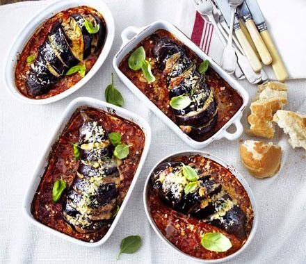 Roast aubergine parmigiana recipe