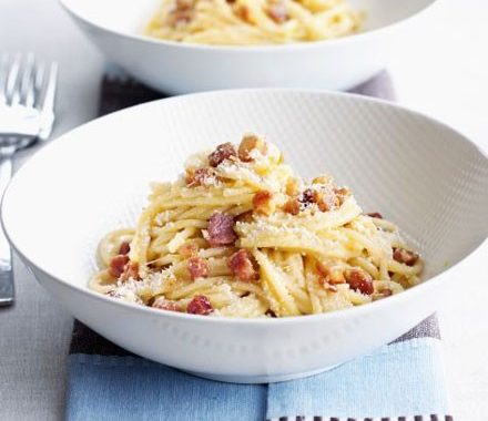 Spaghetti carbonara no cream
