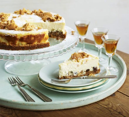 Amaretti & sultana cheesecake recipe 