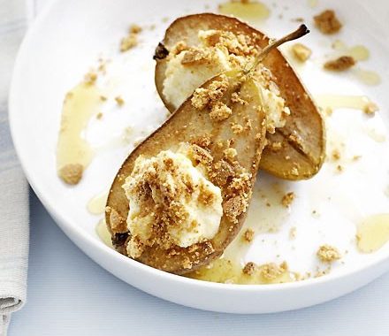 Easy baked pears with amaretti recipe