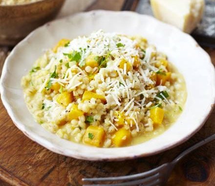 Creamy barley & squash risotto recipe