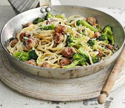 Sausage & broccoli carbonara recipe