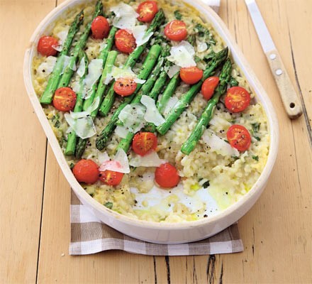 Baked asparagus risotto recipe 