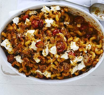 Spicy cheese & tomato bake recipe 