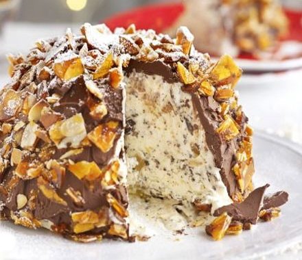 Chocolate, ginger & praline bombe recipe