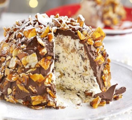 Chocolate, ginger & praline bombe recipe 