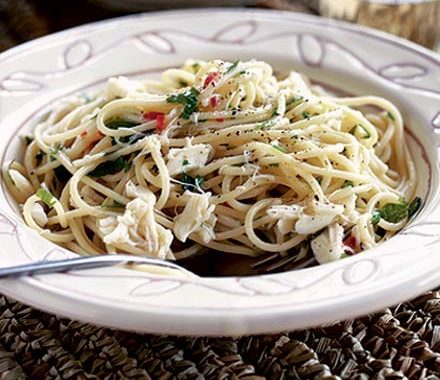 Crab & lemon spaghetti recipe