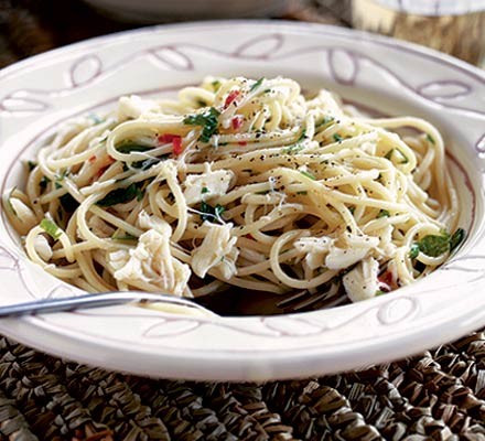 Crab & lemon spaghetti recipe 