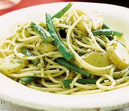 Spaghetti Genovese recipe