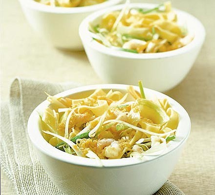 Ginger prawn & pasta salad recipe 