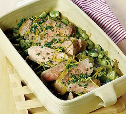 Roast pork with lemon gremolata recipe 