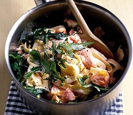 Salmon & rocket pasta recipe