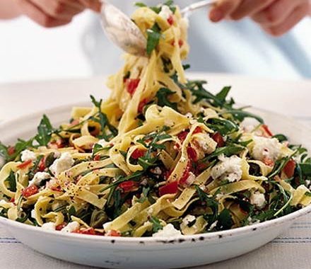 Tricolore tagliatelle  recipe