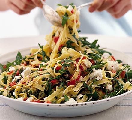 Tricolore tagliatelle  recipe 
