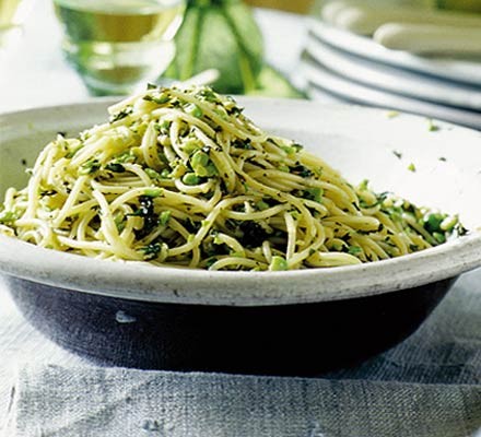 Pea pesto pasta recipe 