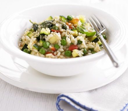 Vegan courgette risotto recipe
