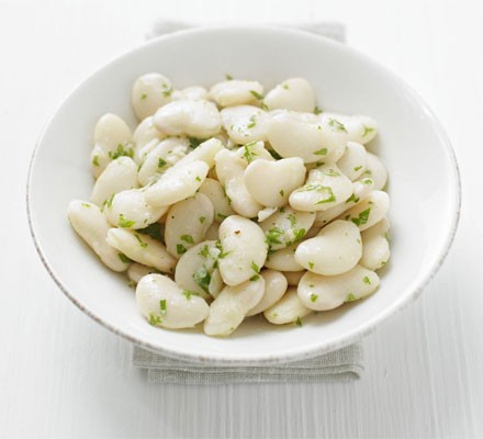 Hot butter bean salad with lemon recipe 