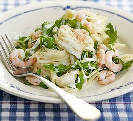 Creamy prawn pasta recipe 