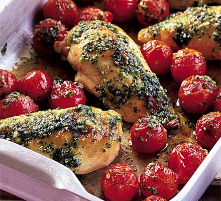 Summer traybake chicken recipe 