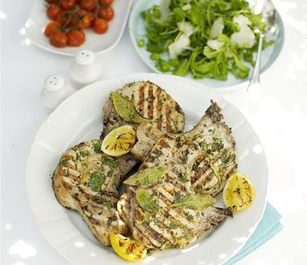 Herb & lemon pork chops recipe