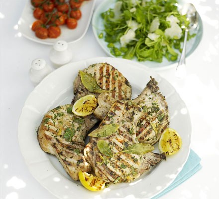 Herb & lemon pork chops recipe 