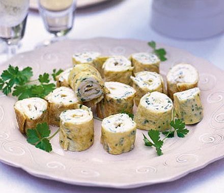 Miniature omelettes with ricotta recipe