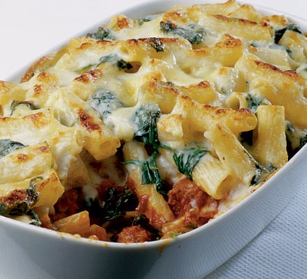 Rigatoni sausage bake recipe 