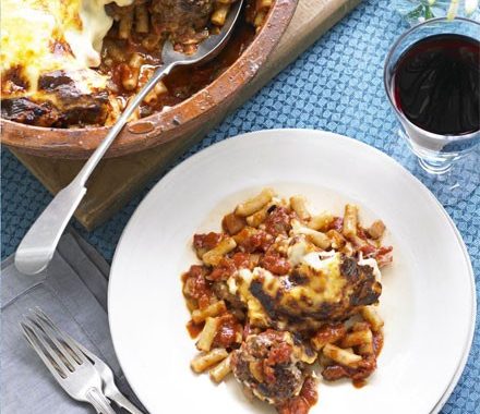 Italian sausage polpettina & macaroni bake recipe