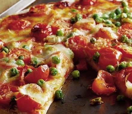 Roasted spring vegetable pizza recipe
