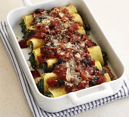 Spinach & feta cannelloni recipe 