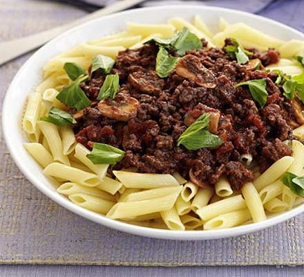Speedy pasta Bolognese recipe 