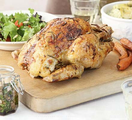 Rosemary & lemon roast chicken recipe 
