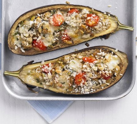 Italian-style stuffed aubergines recipe 