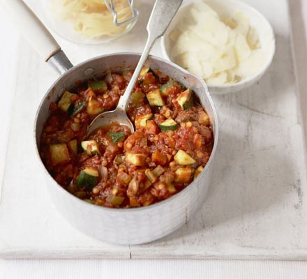 Tagliatelle with vegetable ragu recipe 