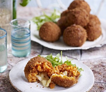 Margherita risotto balls recipe