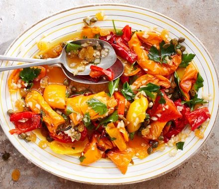 Sweet peperonata salad recipe