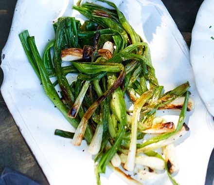 Charred spring onions recipe