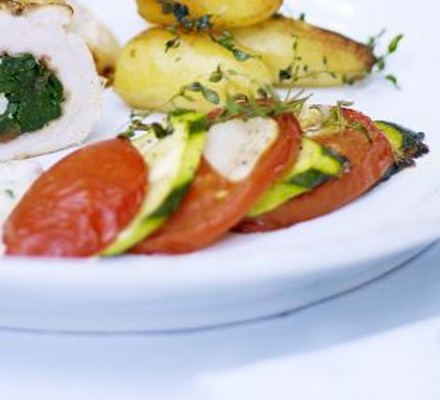 Courgette & tomato tians recipe 