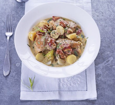 Chicken, bacon & potato stew recipe 