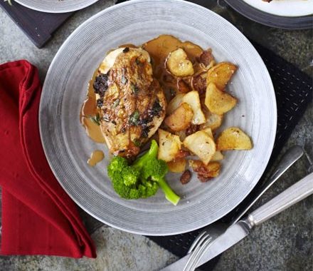 Creamy chicken & wild mushrooms recipe